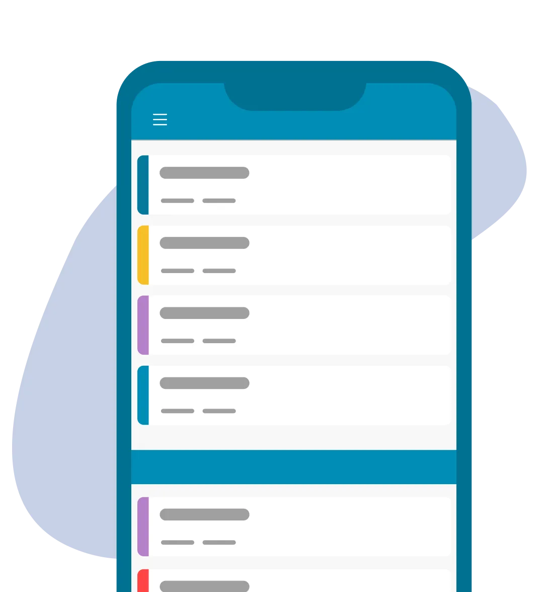 ChurchDesk app on a smartphone