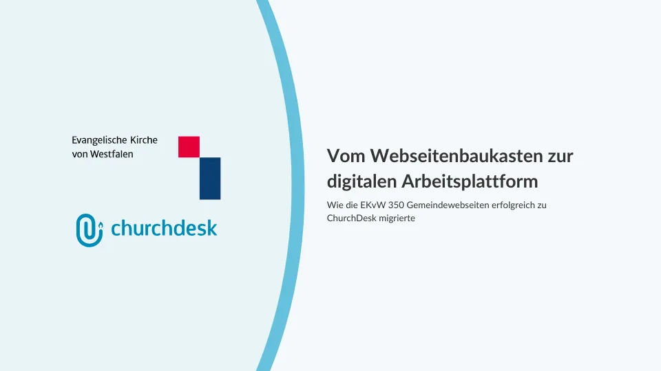 Titelseite der Case Study zur Evangelischen Kirche von Westfalen