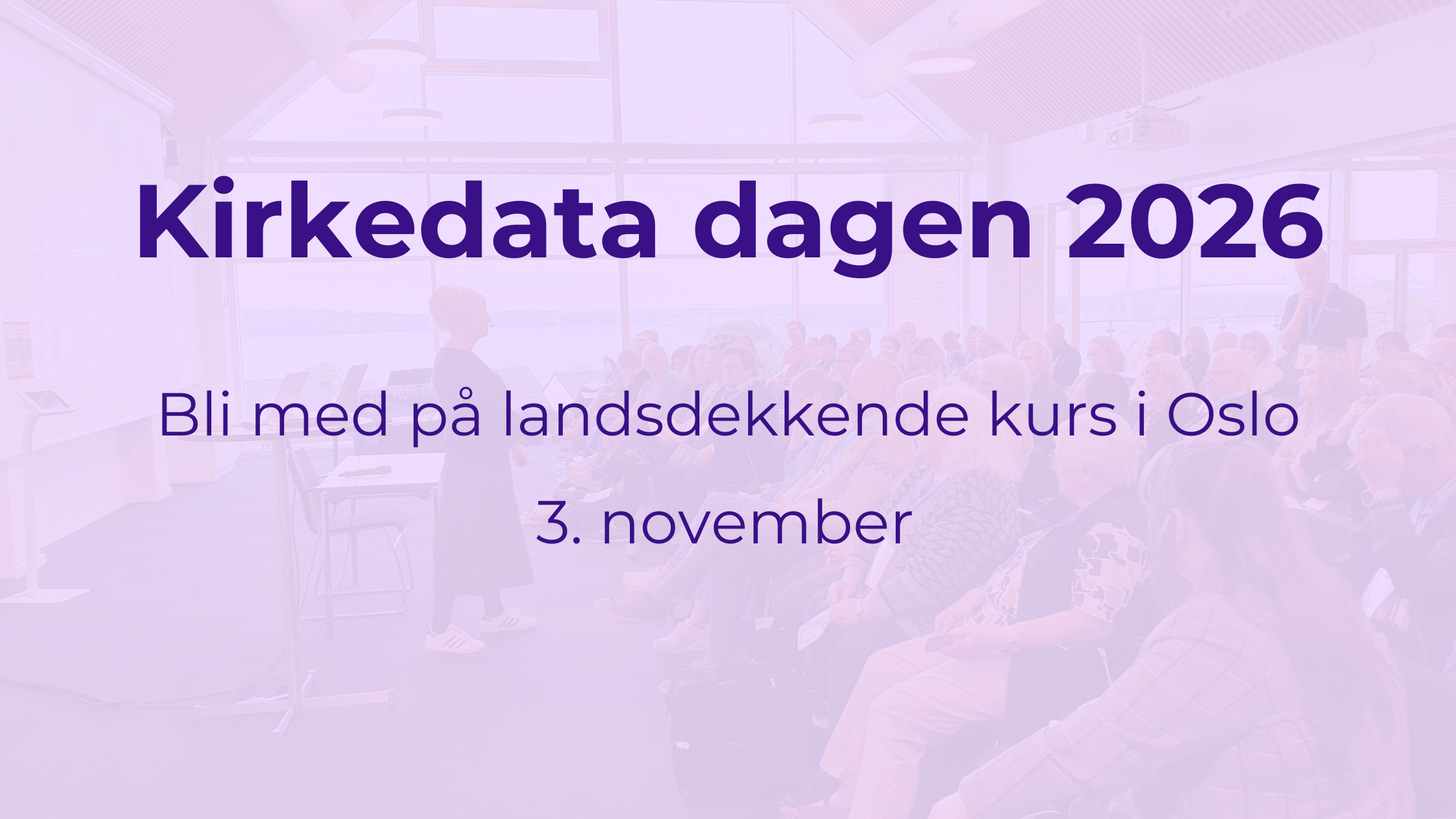 Read more about the article Bli med på Kirkedata dagen 2026